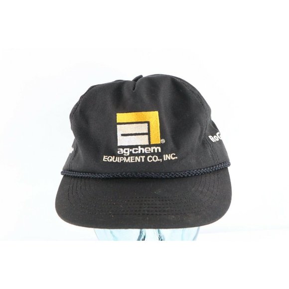 Casquette Vintage 80s Agrilabs USA - Fermeture à Sangle Cuir/corde - Neuf Sans étiquette